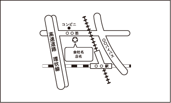 地図　名刺　②