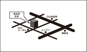 地図　名刺　③