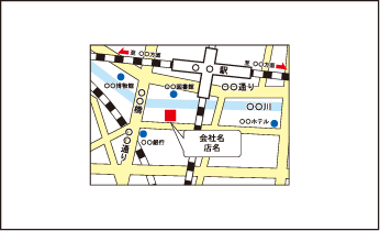 地図 名刺 ⑦