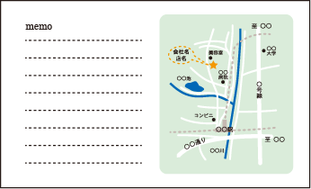 地図 名刺 ⑧